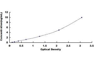 Typical standard curve (UBR1 ELISA Kit)