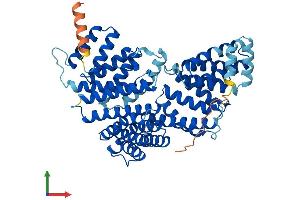 AlphaFold protein structure predicition of Human Recombinant TTC22 Protein, UniprotID Q5TAA0