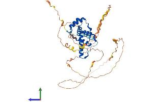 AlphaFold protein structure predicition of Human Recombinant DUX4L4 Protein, UniprotID P0CJ87