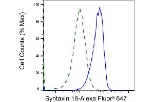 Validation of Syntaxin 16 knockdown using flow cytometry.