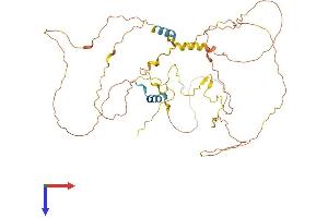AlphaFold protein structure predicition of Mouse Recombinant Fam222a Protein, UniprotID Q6PGH4