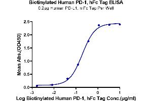 Immobilized Human PD-L1, mFc tag at 2 μg/mL (100 μL/Well).