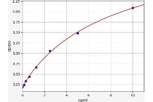 Typical standard curve (NR3C2 ELISA Kit)