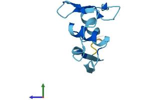 AlphaFold protein structure predicition of Human Recombinant MEIG1 Protein, UniprotID Q5JSS6