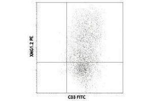 Flow Cytometry (FACS) image for anti-Interferon gamma (IFNG) antibody (PE) (ABIN2663984) (Interferon gamma Antikörper  (PE))