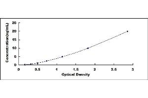 Typical standard curve (CHRNA1 ELISA Kit)