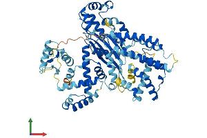 AlphaFold protein structure predicition of Human Recombinant EPM2AIP1 Protein, UniprotID Q7L775
