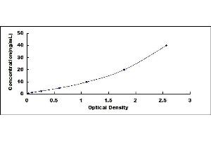 Typical standard curve (VASH1 ELISA Kit)