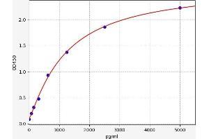 Typical standard curve (STAT6 ELISA Kit)