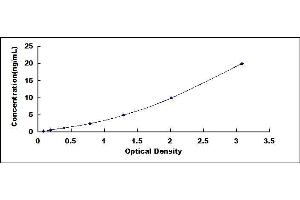 Typical standard curve (PTPRG ELISA Kit)