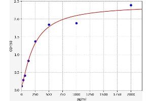 Typical standard curve (Cardiac Troponin T2 ELISA Kit)