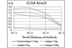 Black line: Control Antigen (100 ng), Purple line: Antigen(10 ng), Blue line: Antigen (50 ng), Red line: Antigen (100 ng),