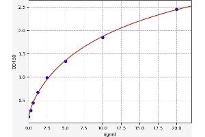 Typical standard curve (Retinoid X Receptor beta ELISA Kit)