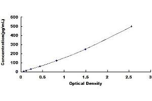 Typical standard curve