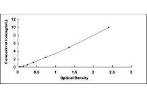 Typical standard curve (CSF3R ELISA Kit)