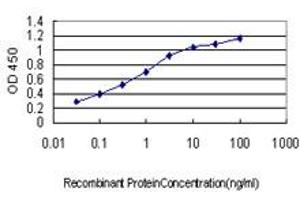 Detection limit for recombinant GST tagged RAB38 is approximately 0. (RAB38 Antikörper  (AA 115-211))
