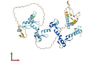 AlphaFold protein structure predicition of Human Recombinant ZNF468 Protein, UniprotID Q5VIY5