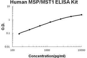 Human MSP/MST1 PicoKine ELISA Kit standard curve (MST1 ELISA Kit)