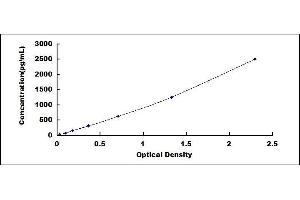 Typical standard curve (COL11A1 ELISA Kit)