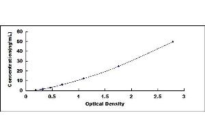 Typical standard curve (GAD ELISA Kit)