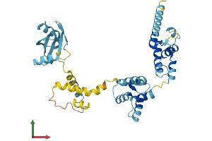 AlphaFold protein structure predicition of Mouse Recombinant Moap1 Protein, UniprotID Q9ERH6