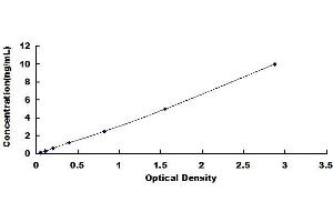 Typical standard curve (Cyclin D3 ELISA Kit)