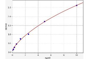 Typical standard curve (MUC1 ELISA Kit)