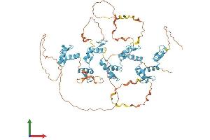 AlphaFold protein structure predicition of Human Recombinant ZNF48 Protein, UniprotID Q96MX3