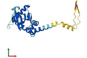 AlphaFold protein structure predicition of Mouse Recombinant Ap3s1 Protein, UniprotID Q9DCR2 (AP3S1 Protein (AA 1-193) (His tag))