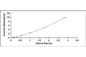 Typical standard curve (CHL1 ELISA Kit)