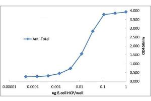ELISA of Rabbit Anti-E. (Combined Host Cell Proteins Antikörper (Biotin))