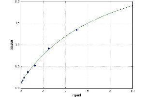 A typical standard curve