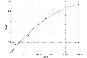 A typical standard curve