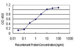 Detection limit for recombinant GST tagged PCDH1 is approximately 0. (Protocadherin 1 Antikörper  (AA 62-169))