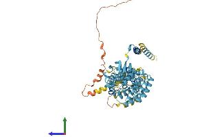 AlphaFold protein structure predicition of Human Recombinant PSMD3 Protein, UniprotID O43242