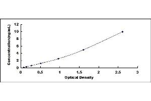 Typical standard curve (SUMO1 ELISA Kit)
