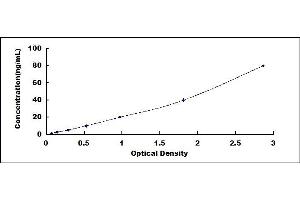 Typical standard curve