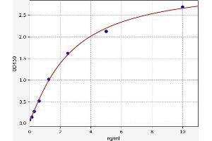 Typical standard curve (TRIB3 ELISA Kit)