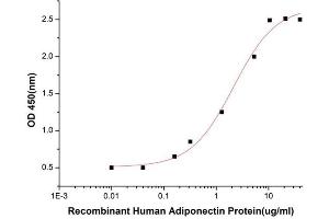 Activity Assay (AcA) image for Adiponectin (ADIPOQ) (AA 19-244) (Active) protein (His tag) (ABIN7607574)