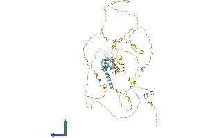 AlphaFold protein structure predicition of Mouse Recombinant Eif4b Protein, UniprotID Q8BGD9