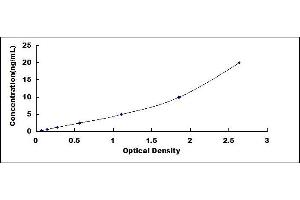 Typical standard curve