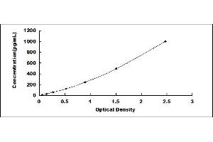 Typical standard curve (IFNA ELISA Kit)