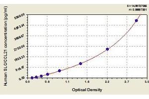 Typical standard curve (CCL21 ELISA Kit)