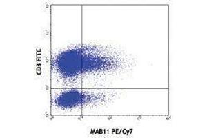 Flow Cytometry (FACS) image for anti-Tumor Necrosis Factor alpha (TNF alpha) antibody (PE-Cy7) (ABIN2659610) (TNF alpha Antikörper  (PE-Cy7))