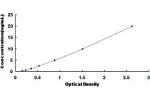 Typical standard curve (Tryptophan Hydroxylase 1 ELISA Kit)