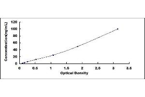 Typical standard curve