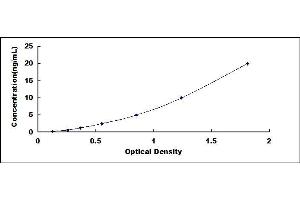 Typical standard curve (ATP6AP2 ELISA Kit)