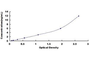 Typical Standard Curve (Angiopoietin 2 ELISA Kit)