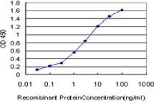 Detection limit for recombinant GST tagged RAB3A is approximately 0.