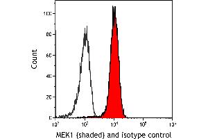 Flow Cytometry (FACS) image for anti-Mitogen-Activated Protein Kinase Kinase 1 (MAP2K1) (AA 343-393) antibody (ABIN7453325)